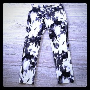 NWT Banana Republic Ryan BL & W watercolor pants